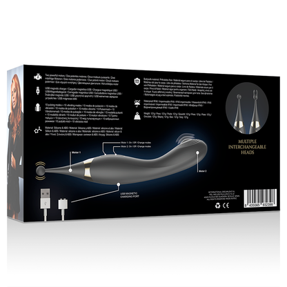 IBIZA - INTERCHANGEABLE CLITORAL STIMULATOR AND PULSATION G SPOT VIBRATOR IBIZA TECHNOLOGY