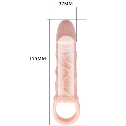 BAILE - PENIS EXTENDER SHEATH WITH STRAP FOR TESTICLES 13.5 CM - ToysByMonk