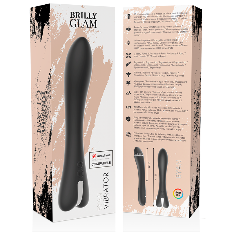 BRILLY GLAM - RYAN VIBRATOR WATCHME WIRELESS TECHNOLOGY COMPATIBLE - ToysByMonk