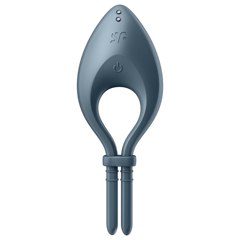 SATISFYER - BULLSEYE RING VIBRATOR APP GREY - ToysByMonk