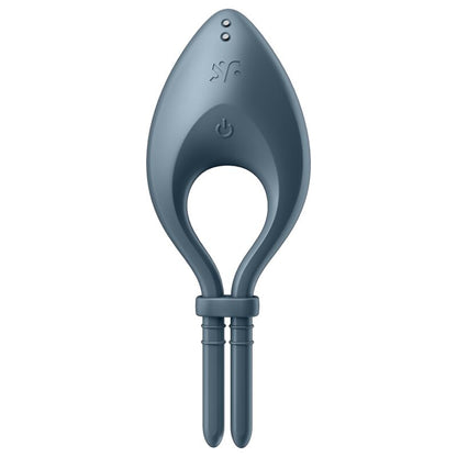 SATISFYER - BULLSEYE RING VIBRATOR APP GREY - ToysByMonk