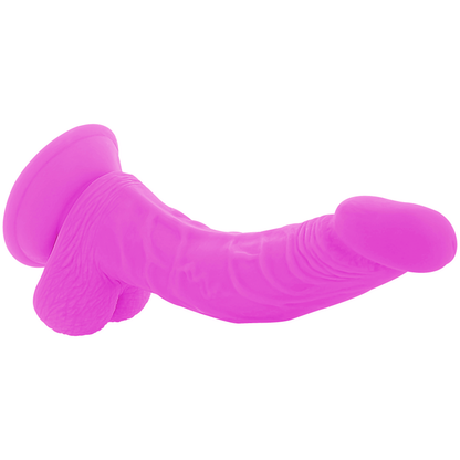 DIVERSIA - FLEXIBLE VIBRATING DILDO PURPLE 21.5 CM -O- 4.5 CM DIVERSIA