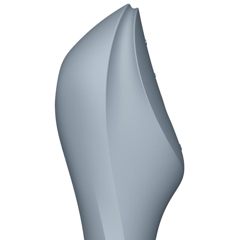 SATISFYER - CURVY TRINITY 3 AIR PULSE VIBRATOR GREY - ToysByMonk