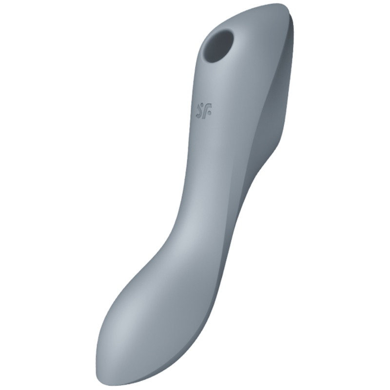 SATISFYER - CURVY TRINITY 3 AIR PULSE VIBRATOR GREY - ToysByMonk