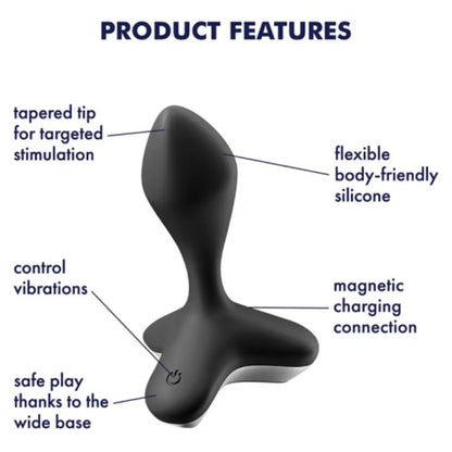 SATISFYER - GAME CHANGER PLUG VIBRATOR PINK - ToysByMonk