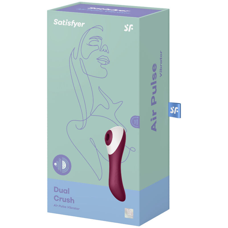 SATISFYER - DUAL CRUSH AIR PULSE VIBRATOR - ToysByMonk
