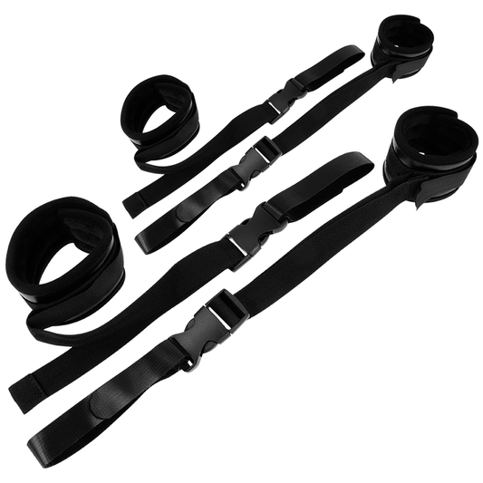 OHMAMA FETISH NYLON AND VELCRO RESTRAINT HANDCUFFS - ToysByMonk