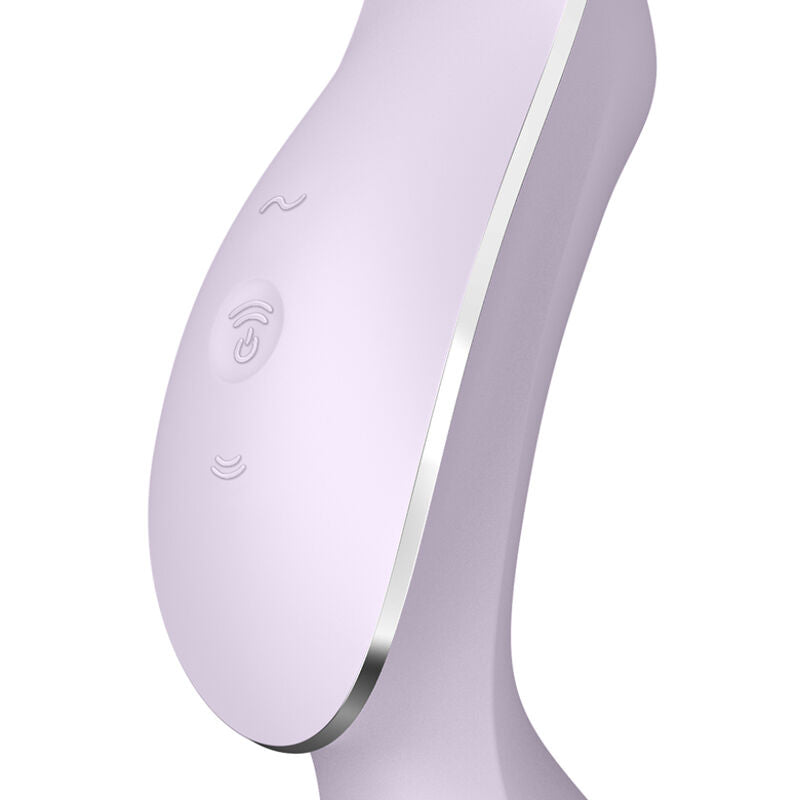 SATISFYER - CURVY TRINITY 2 AIR PULSE VIBRATOR BLACK SATISFYER AIR PULSE