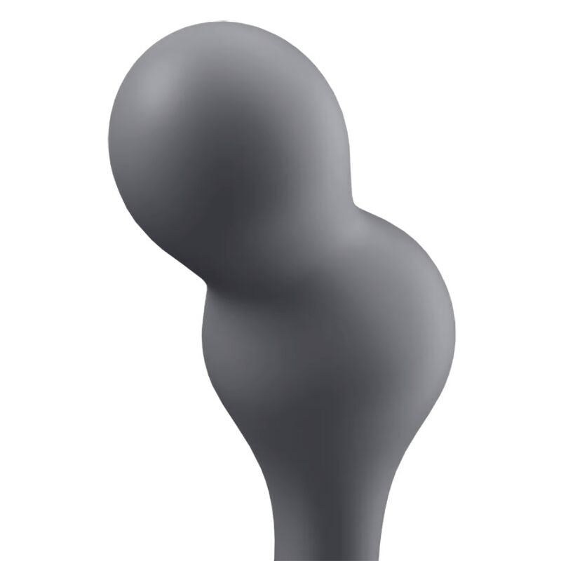 SATISFYER - DEEP DIVER VIBRATING PLUG APP GREY - ToysByMonk