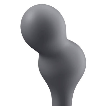 SATISFYER - DEEP DIVER VIBRATING PLUG APP GREY - ToysByMonk