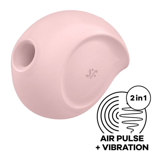 SATISFYER - SUGAR RUSH AIR PULSE STIMULATOR & VIBRATOR PINK SATISFYER AIR PULSE