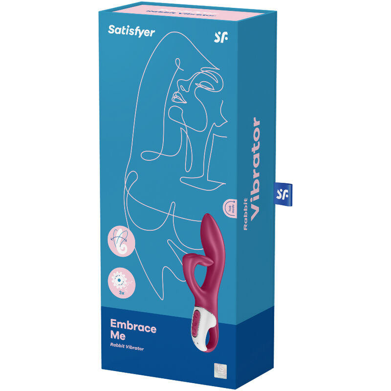 SATISFYER - EMBRACE ME GSPOT VIBRATOR BERRY - ToysByMonk