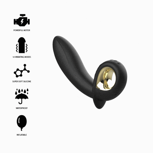IBIZA - POWERFUL INFLATABLE ANAL/VAGINAL VIBRATOR REMOTE CONTROL - ToysByMonk
