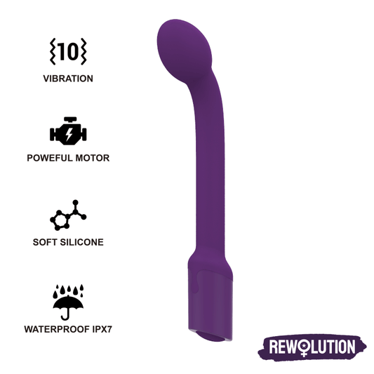 REWOLUTION - REWOFLEX FLEXIBLE G-POINT STIMULATOR VIBRATOR REWOLUTION