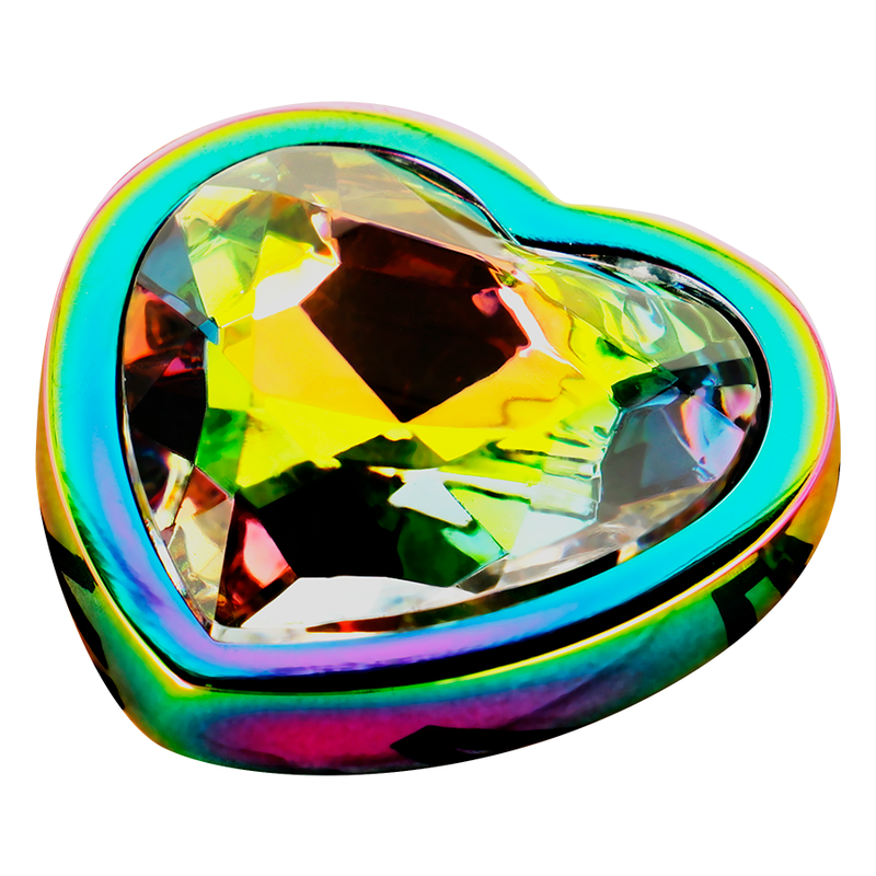 OHMAMA - IRIDESCENT HEART ANAL PLUG SIZE M - ToysByMonk