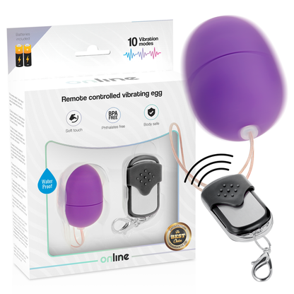 ONLINE - REMOTE CONTROL VIBRATING EGG S PURPLE ONLINE