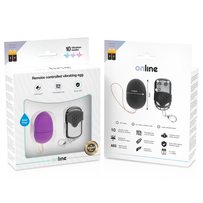 ONLINE - REMOTE CONTROL VIBRATING EGG S PURPLE ONLINE
