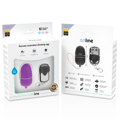 ONLINE - REMOTE CONTROL VIBRATING EGG M PURPLE ONLINE