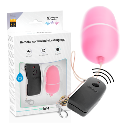 ONLINE - REMOTE CONTROLLED VIBRATING EGG PINK ONLINE