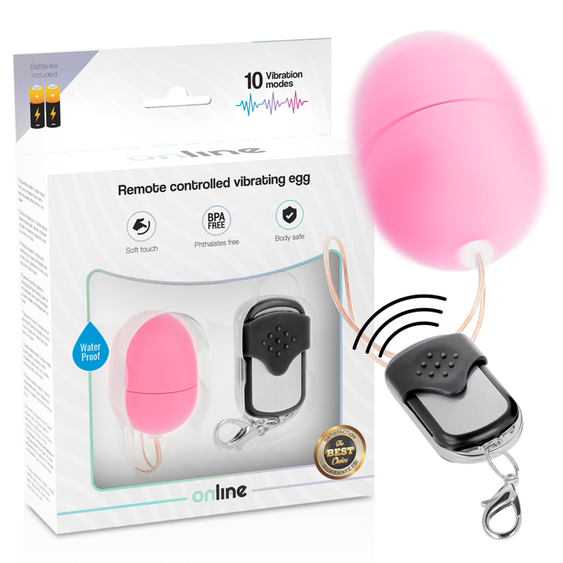 ONLINE - REMOTE CONTROL VIBRATING EGG S PINK ONLINE