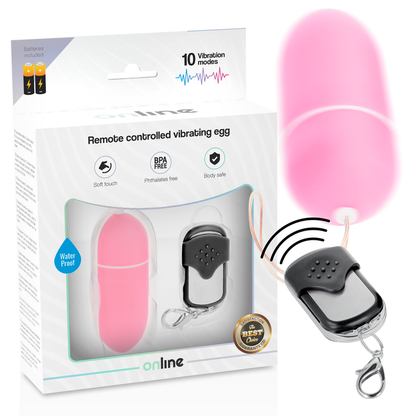ONLINE - REMOTE CONTROL VIBRATING EGG L PINK ONLINE