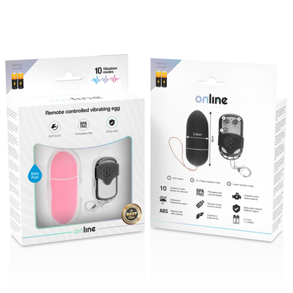 ONLINE - REMOTE CONTROL VIBRATING EGG L PINK ONLINE