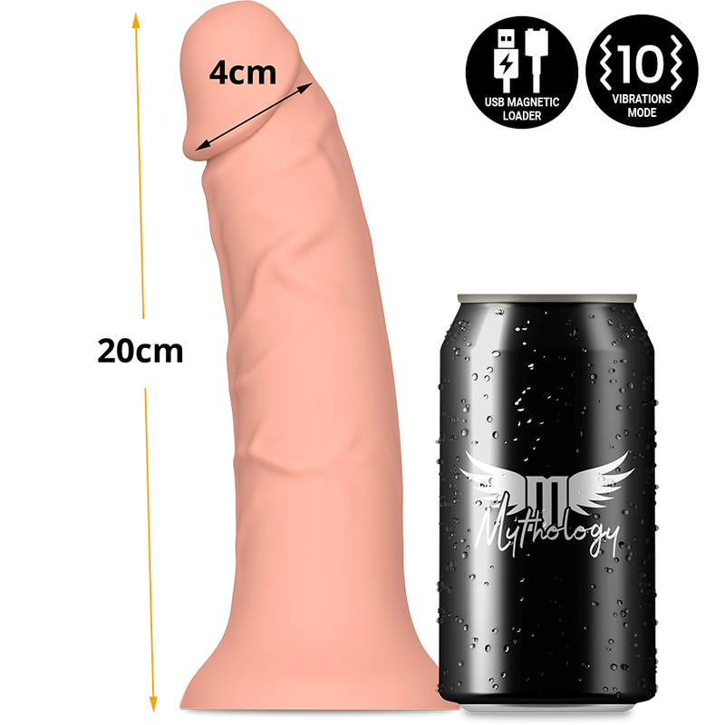 MYTHOLOGY - ASHER ORIGINAL DILDO M - VIBRATOR COMPATIBLE WITH WATCHME WIRELESS TECHNOLOGY MYTHOLOGY FANTASY DILDO