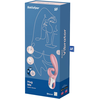 SATISFYER - HUG ME RABBIT VIBRATOR APP ROZE