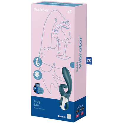 SATISFYER - HUG ME RABBIT VIBRATOR APP ROZE