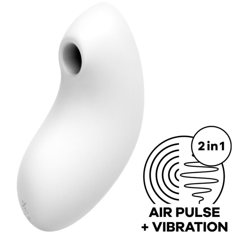 SATISFYER - VULVA LOVER 2 AIR PULSE STIMULATOR & VIBRATOR BLUE - ToysByMonk