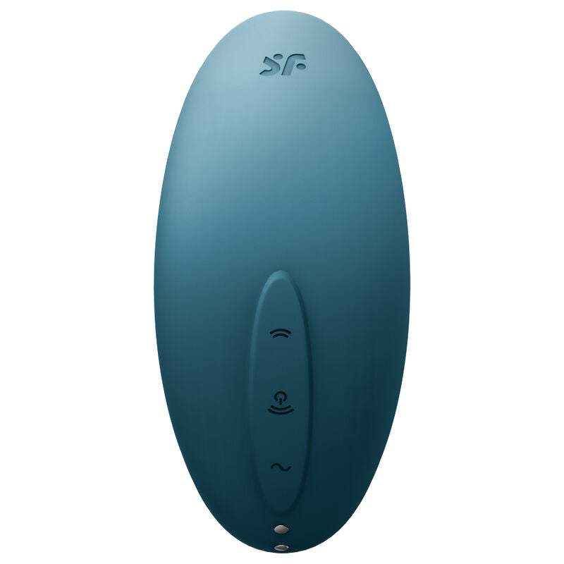 SATISFYER - VULVA LOVER 2 AIR PULSE STIMULATOR & VIBRATOR BLUE - ToysByMonk