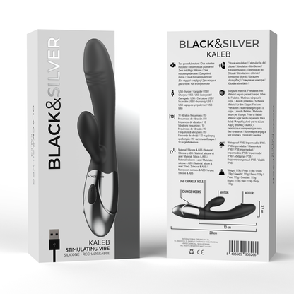 BLACK&SILVER - KALEB STIMULATING VIBE - ToysByMonk