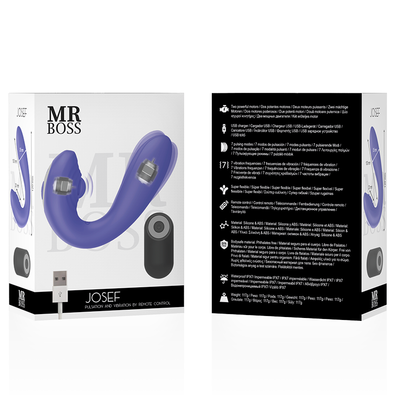 MR BOSS - JOSEF PULSATION & VIBRATION REMOTE CONTROL FOR COUPLES - ToysByMonk