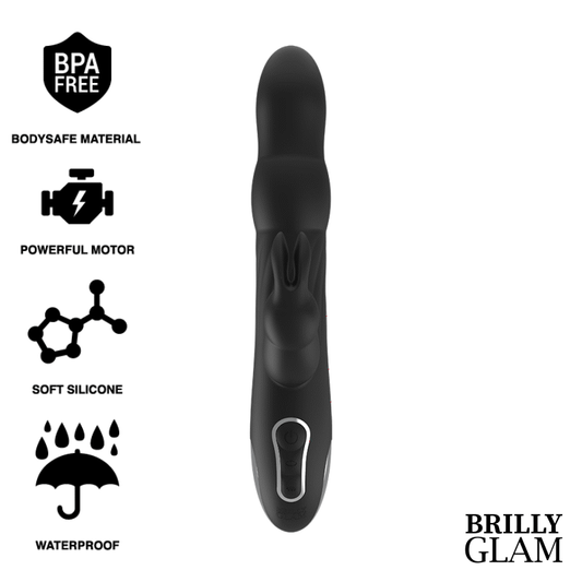 BRILLY GLAM- MOEBIUS RABBIT VIBRATOR & ROTATOR COMPATIBLE WITH WATCHME WIRELESS TECHNOLOGY - ToysByMonk