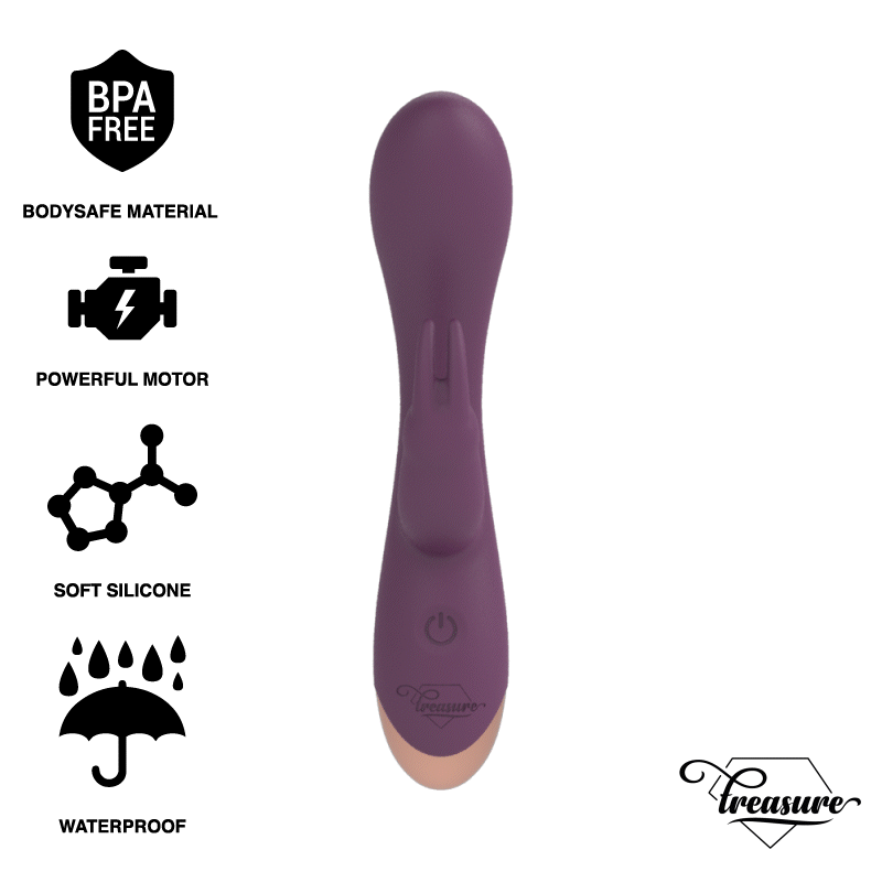TREASURE - LAURENCE RABBIT VIBRATOR WATCHME WIRELESS TECHNOLOGY COMPATIBLE - ToysByMonk