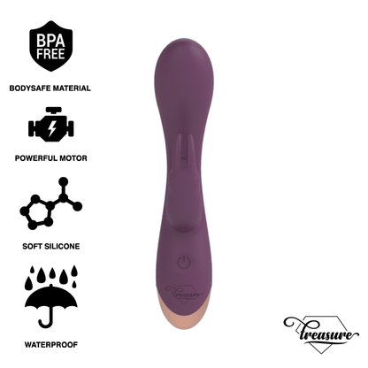 TREASURE - LAURENCE RABBIT VIBRATOR WATCHME WIRELESS TECHNOLOGY COMPATIBLE - ToysByMonk