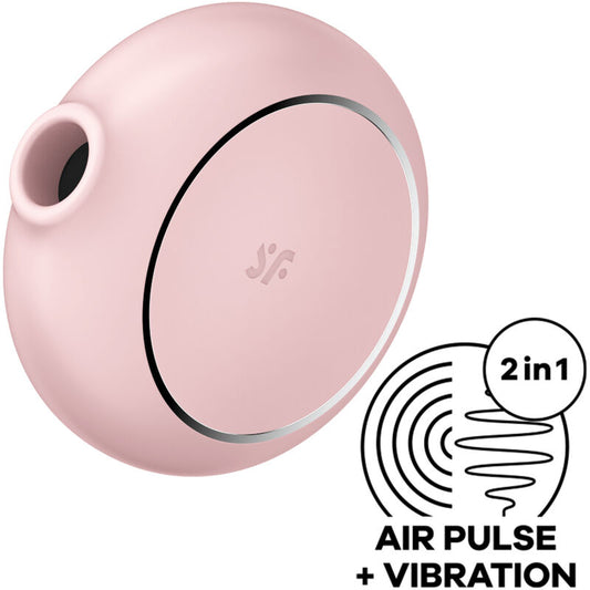 SATISFYER - PRO TO GO 3 DOUBLE AIR PULSE STIMULATOR & VIBRATOR BLACK - ToysByMonk