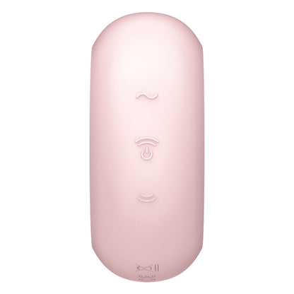 SATISFYER - PRO TO GO 3 DOUBLE AIR PULSE STIMULATOR & VIBRATOR BLACK - ToysByMonk