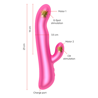 ONINDER - OSLO VIBRATIE &amp; ROTATIE ROZE - GRATIS APP