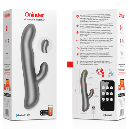 ONINDER - OSLO VIBRATIE &amp; ROTATIE ROZE - GRATIS APP