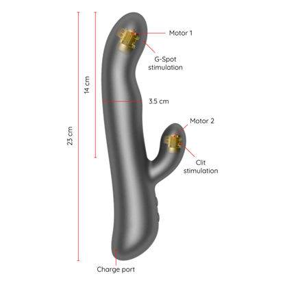 ONINDER - OSLO VIBRATIE &amp; ROTATIE ROZE - GRATIS APP
