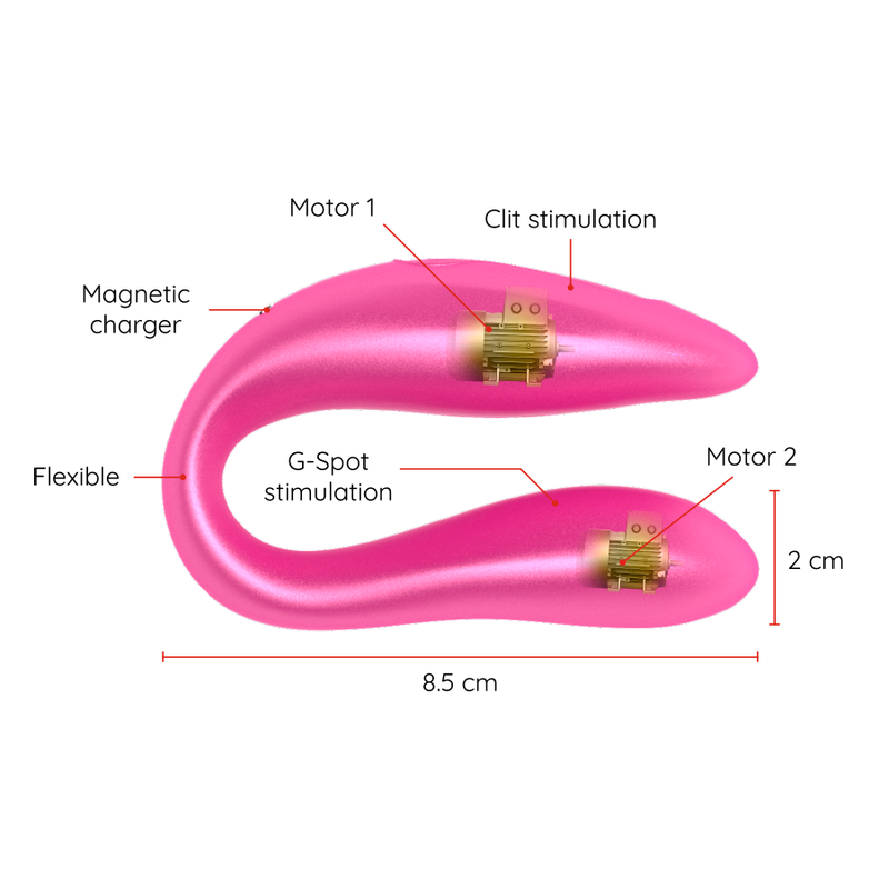 ONINDER - LISBOA BLACK G-POINT & CLITORIS STIMULATOR - FREE APP - ToysByMonk