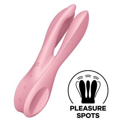 SATISFYER - THREESOME 1 VIBRATOR BLUE - ToysByMonk