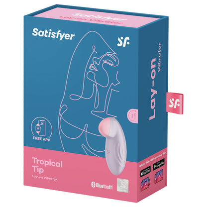 SATISFYER - TROPICAL TIP LAY-ON VIBRATOR BLUE - ToysByMonk
