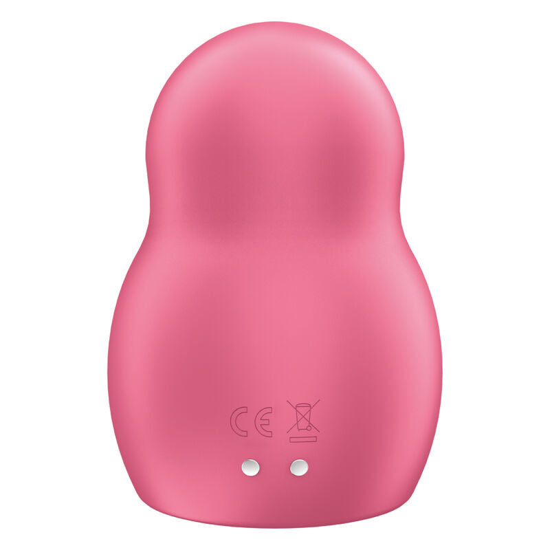 SATISFYER - PRO TO GO 1 DOUBLE AIR PULSE STIMULATOR & VIBRATOR RED - ToysByMonk