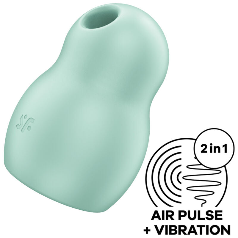 SATISFYER - PRO TO GO 1 DOUBLE AIR PULSE STIMULATOR & VIBRATOR RED - ToysByMonk