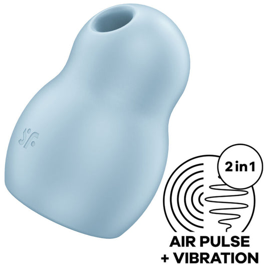 SATISFYER - PRO TO GO 1 DOUBLE AIR PULSE STIMULATOR & VIBRATOR RED - ToysByMonk