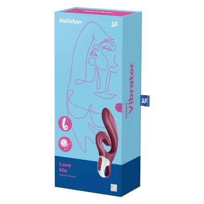 SATISFYER - LOVE ME RABBIT VIBRATION BLUE - ToysByMonk