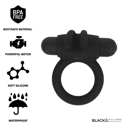 BLACK&SILVER - AGRON RING 2.O BLACK&SILVER