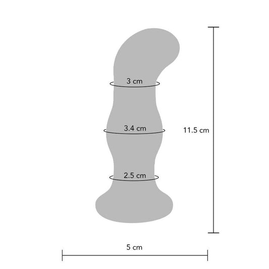 TOYJOY - THE GLEAMING VIBRATING GLAS BUTTPLUG TOYJOY